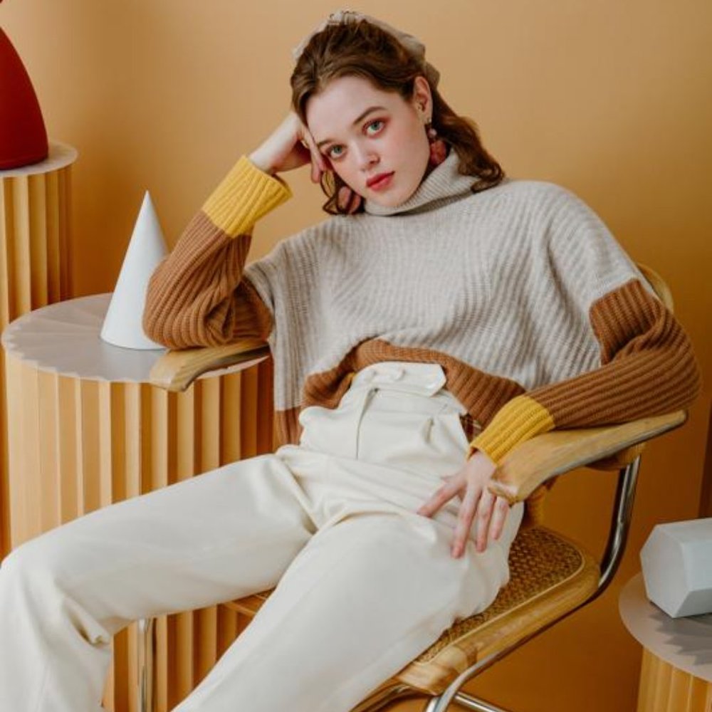 [NWT] Petite Studio lena wool sweater - brown